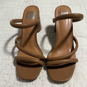 DV by Dolce Vita Women's Tan Strappy Heels